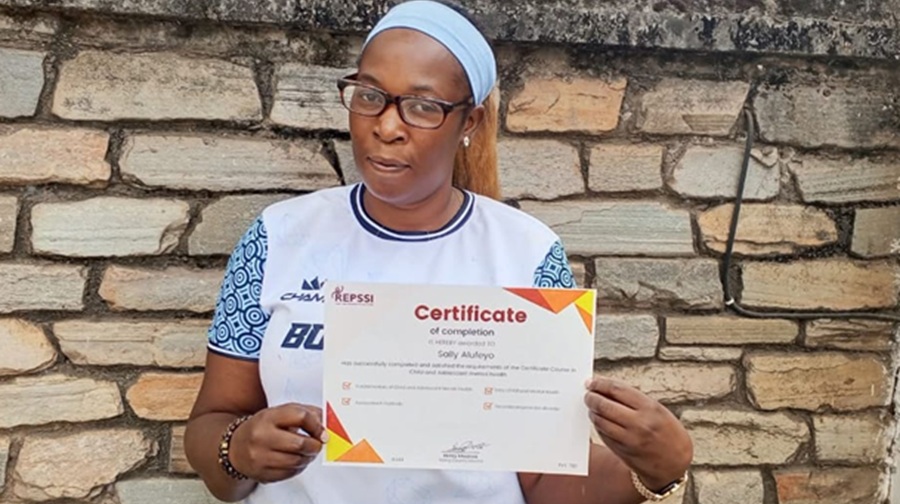Sally Alufeyo Earns Child and Adolescent Mental Health Certificate 